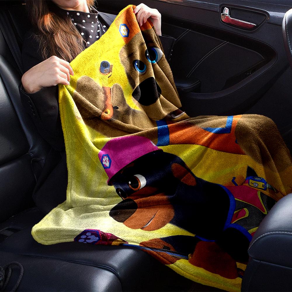 Pupstruction Theme Printed Blanket - Perfect for Couch, Bed, Travel & Outdoor Use | Machine Washable, Cozy & Durable.
