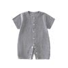 Newborn Summer Breathable Short Sleeve Bodysuit Pajamas for Boys & Girls