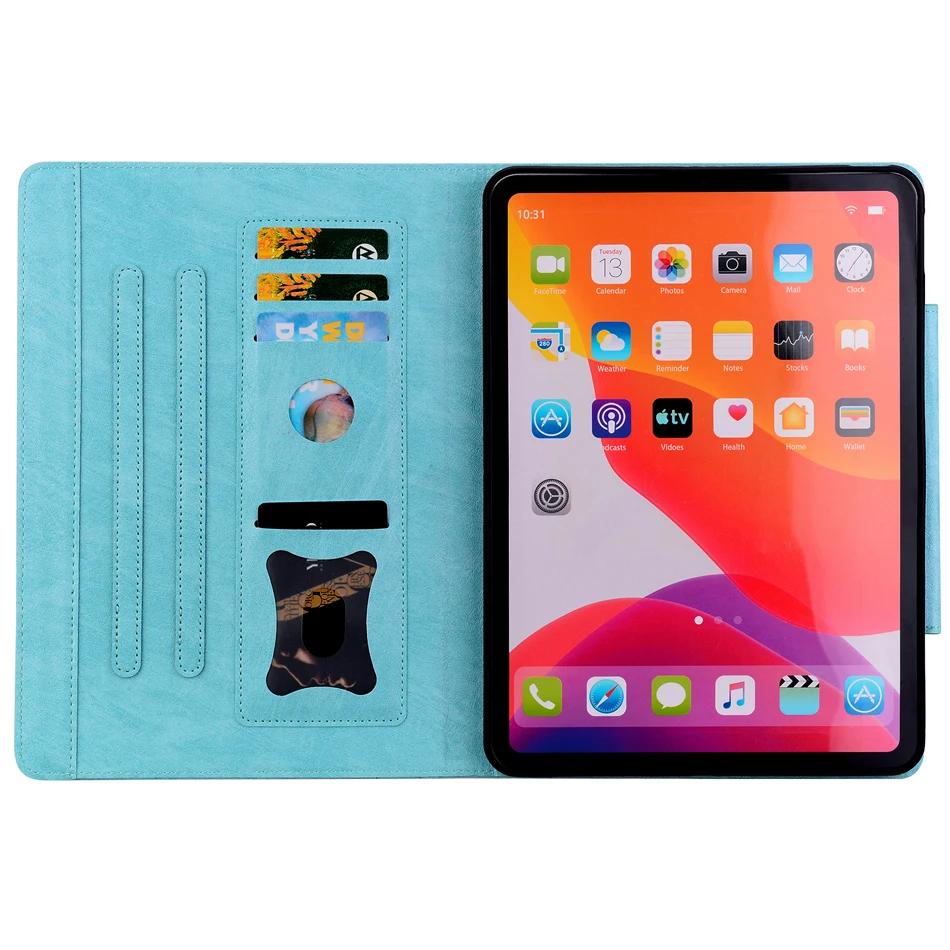 Чехол-книжка с держателем и слотом для карты для iPad 2024 2025 10.2 10.9 11 12.9 13 дюймов Pro Air 4 5 6 7 8 9 10-го поколения Чехлы Обложка