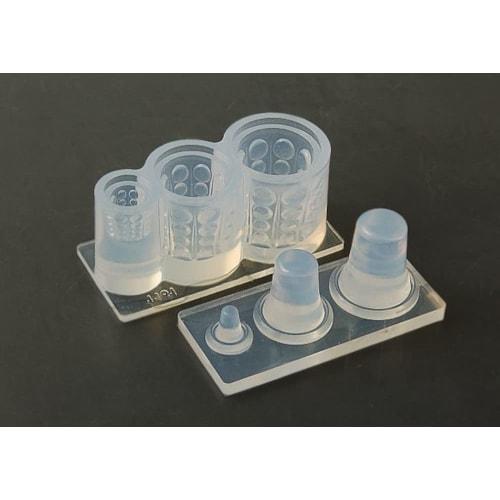 Kamejima Shoten Clay Jewelry Mold, Retro Glass (Round), 3D Hobby Tool, 1161