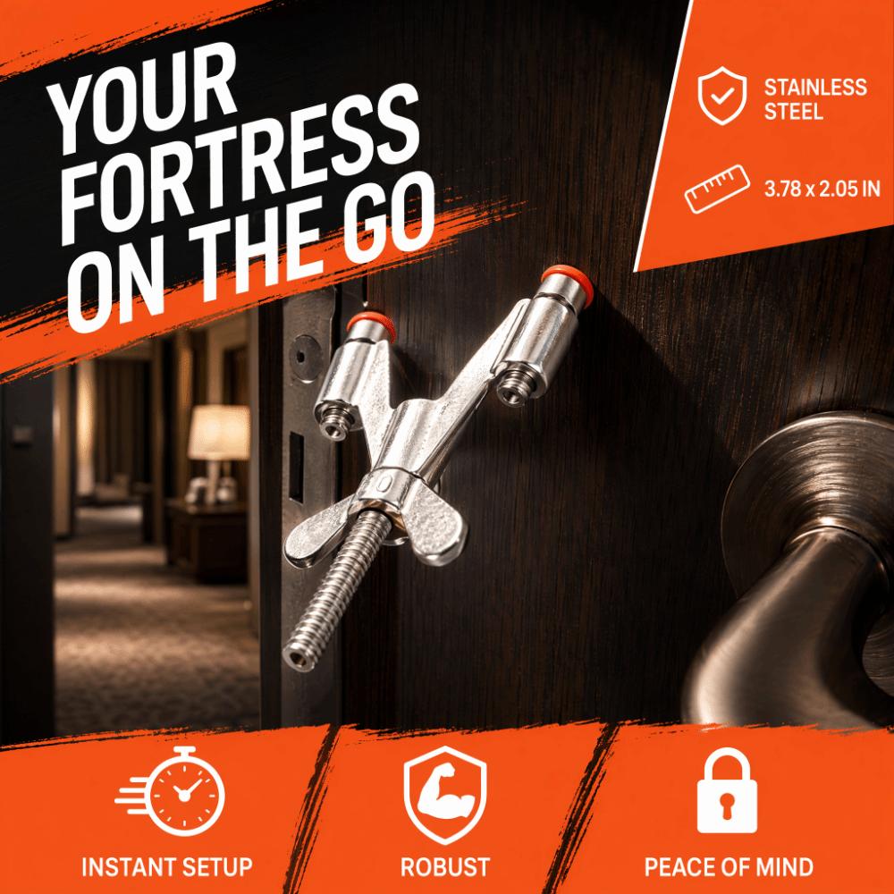 Stainless Steel Door Lock Smooth Surface Anti-Theft Door Lock Body Design Safety Lock Travel