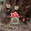 Miniature Fairy Garden Door Garden Dwarf Outdoor Statue Fairy Garden Accessories Indoor Wall Decoration Garden Art Sculpture Statue