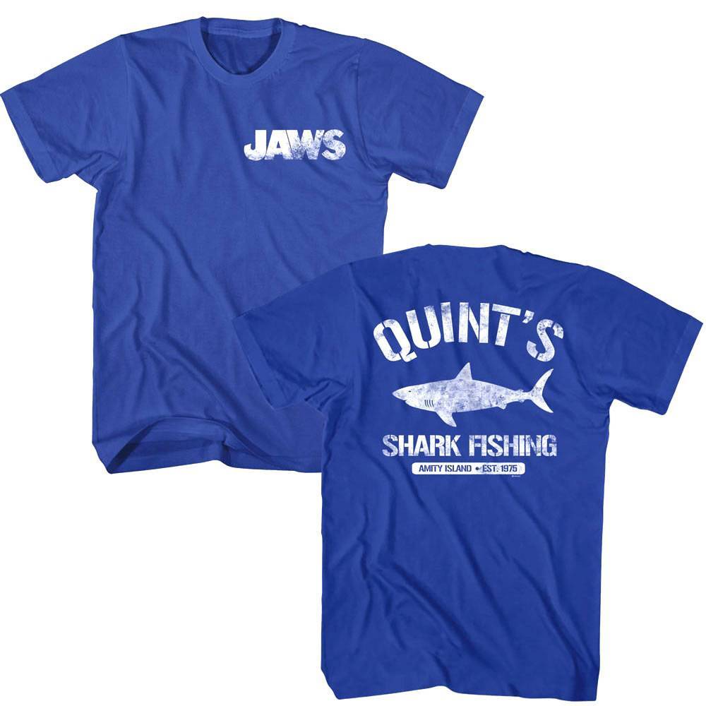 Jaws Quint Shark Fishing Men Shirt