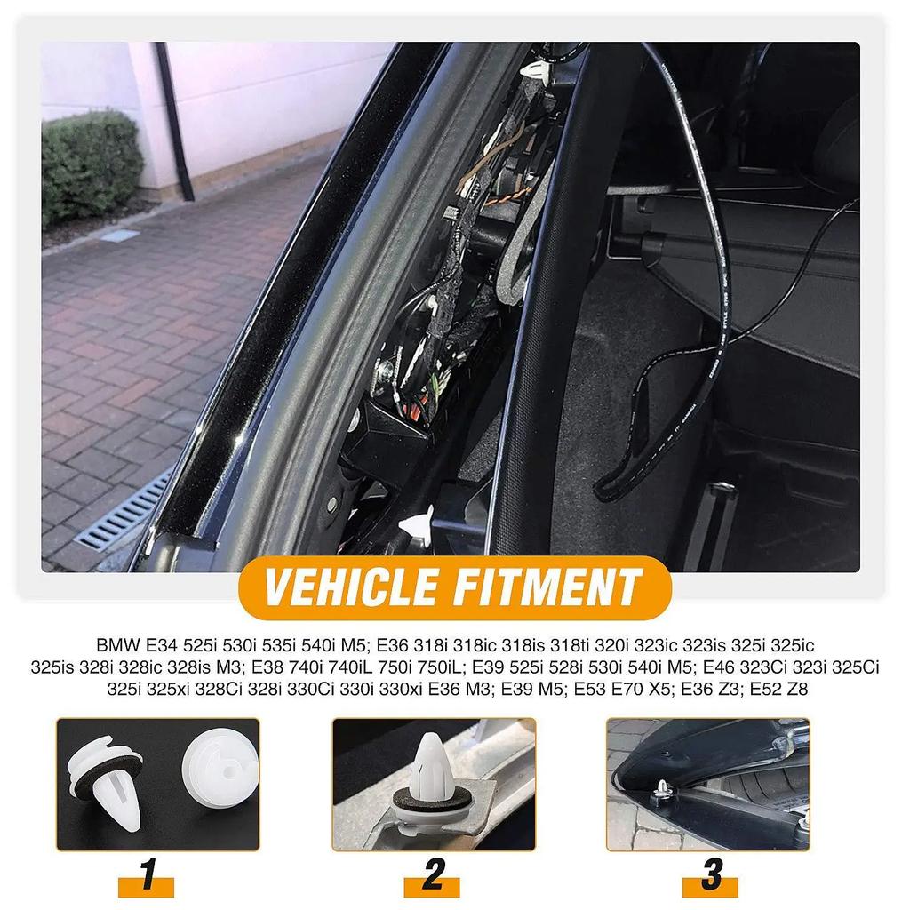 50 шт. автомобильный бампер крыло автомобильный крепеж клипса автомобильные общие аксессуары автомобильная внутренняя дверная панель карта отделка крепеж клипсы