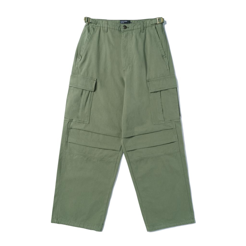 Брюки карго Nodeu с эффектом stonewash (хаки)
