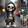 Cool Skeleton Figurine Small Resin Halloween Skeleton Doll Statue Collectible Skull Dwarf