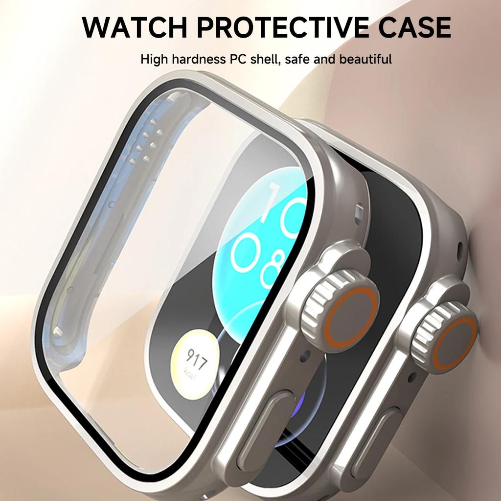 Переключитесь на Ultra Case для Huawei Watch Fit 3 Чехлы из закаленного стекла Защитная крышка экрана для Huawei Watch Fit3 Обновите до Ultra 2