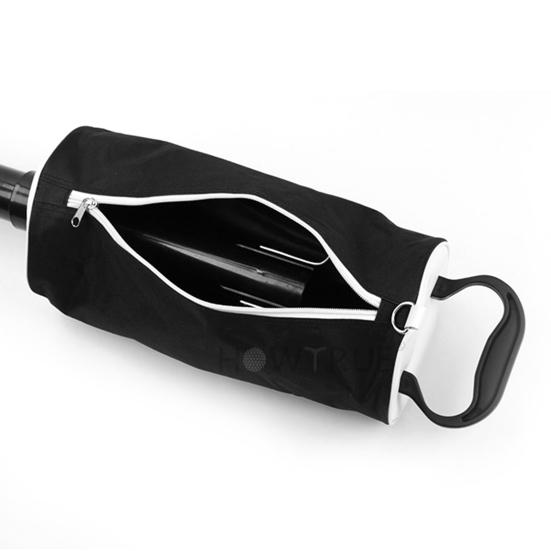 Golf Ball Retriever Detachable Labor Saving ABS Golf Picker Zipper Collect Bag