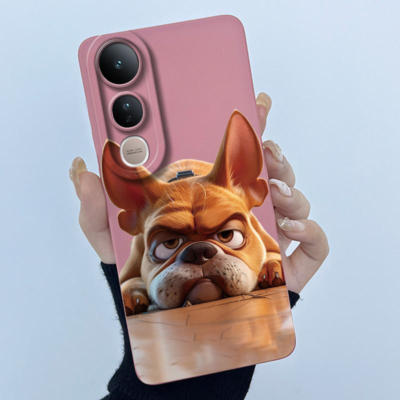 For Vivo V50 Lite Case Lovely Phone Shell Soft Liquid Silicone Back Cover For Vivo V 50 Lite Full Protection Shockproof Bumper