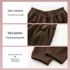 ASK JUNIOR Girls' Fleece-Lined Straight-Leg Casual Winter Pants