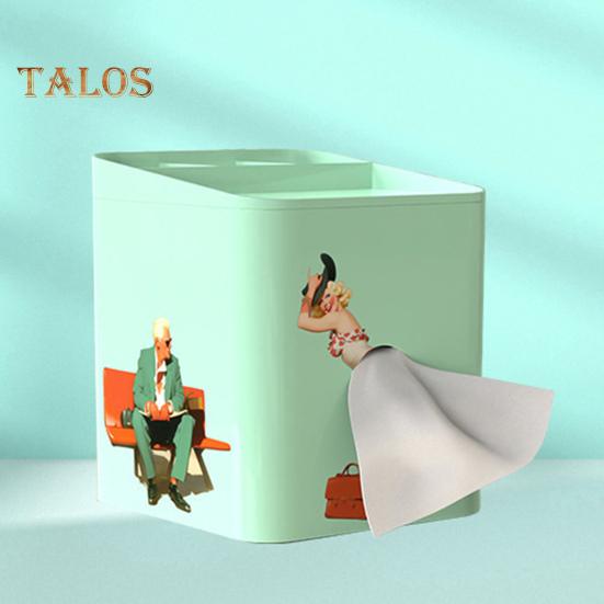 Декоративный держатель для коробки салфеток со съемной крышкой, большая емкость, уникальный дизайн, коробка для салфеток, украшение для стола