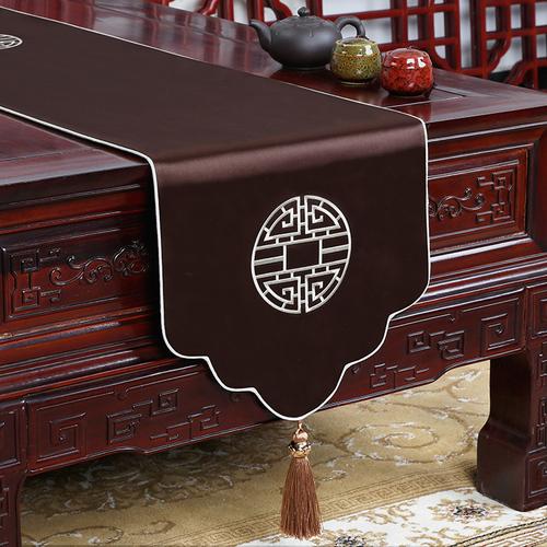 New Chinese Style Dining Table Flag New Simple Tea Table Flag Bed Tail Towel Hot Selling Chinese Style TV Cabinet Shoe Cabinet Cover Fabric