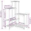 VidaXL Flower Stand 62.5x61.5x101.5 Cm Solid Fir Wood 362884