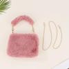 New Fashion Women Handbags Winter Furry Ladies Soft Plush Clutch Purse Shoulder Bags Fashion Female Crossbody Messenger Bag