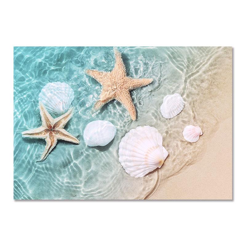 Солнечный Берег Постеры для украшения серф-доски Морская черепаха Океанский пейзаж Холст Картина Скандинавская Приморская Картина Для Декора Гостиной