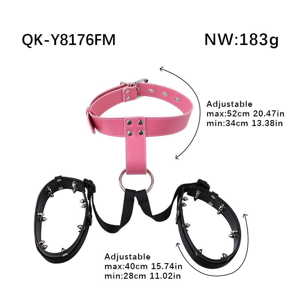 Кожаный BDSM Пояс QKKQ Сдерживание Груди с Ошейником Женский Фиксатор Груди Шлейка Секс-Игрушки Снаряжение для Бондажа Груди для Женщин