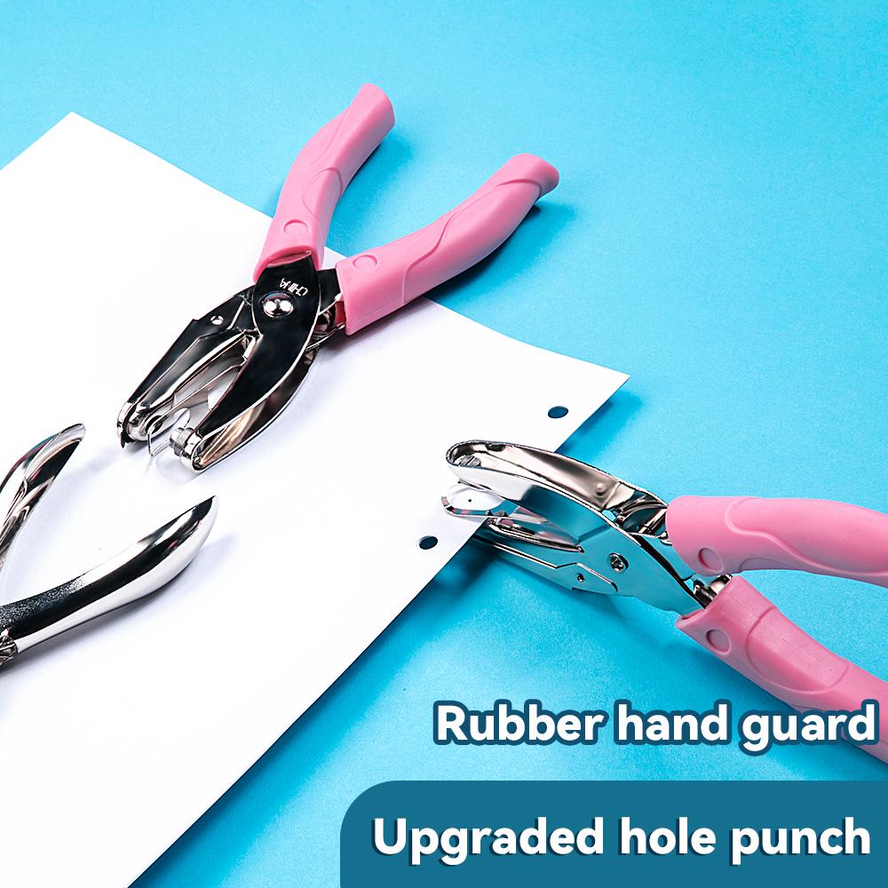 Single Hole Puncher Capacity 1.5/3/5/5.5/6 mm Hole Puncher Hand Paper Cutter Paper for Scrapbooking Tool Office School Supplies