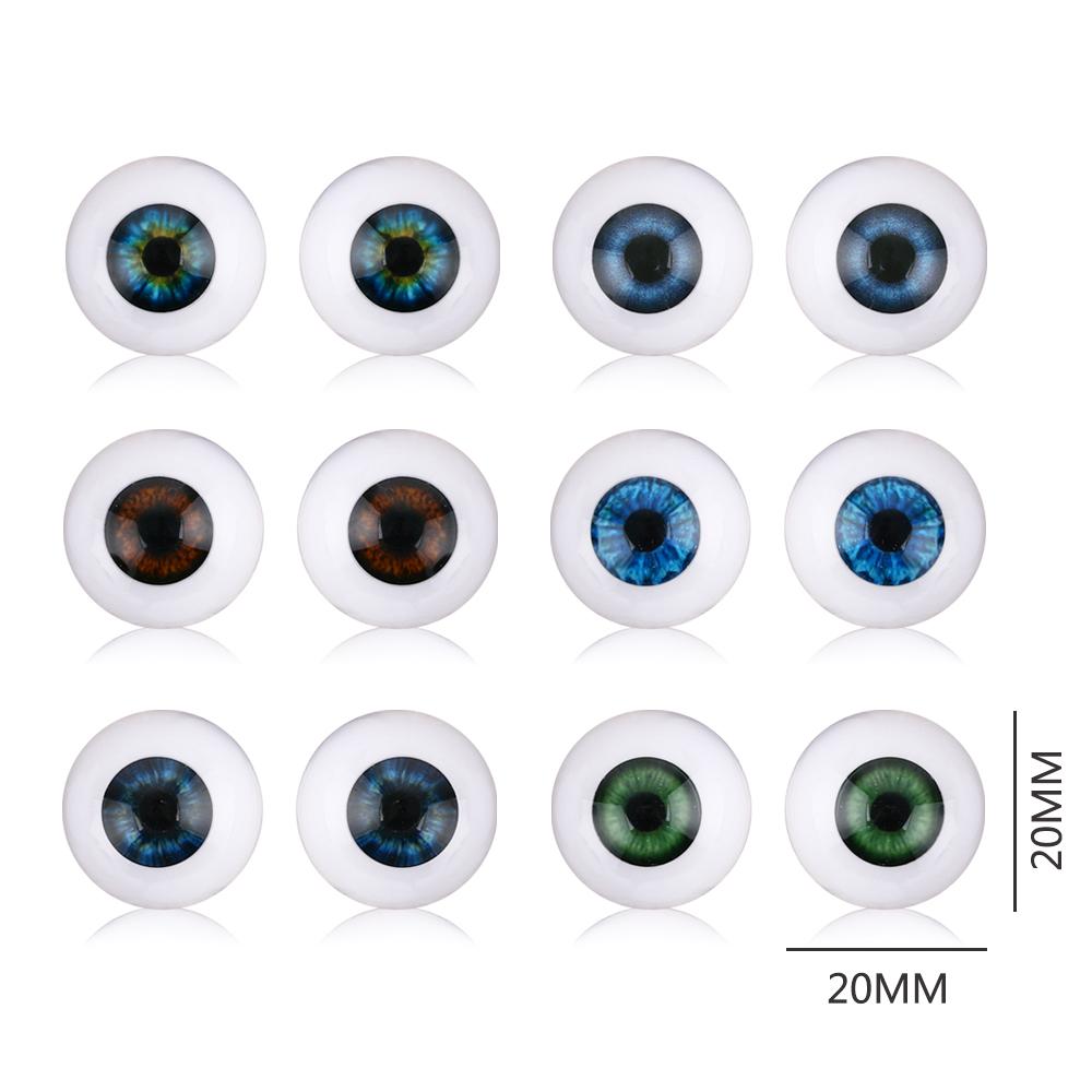 20MM Kids Toy Real Like Accessories Half Round Hollow Realistic Dolls Eyes Eyeballs 20inch New Baby