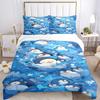 3pcs bedding set Penguin Includes 1 Comforter + 2 Pillowcases, Without Pillow Inserts, Soft Comfortable,Bedding Set,a0909006