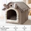 Indoor Winter Warm Cozy Kennel Tent Cat Nest Cushion Removable Basket Pet House