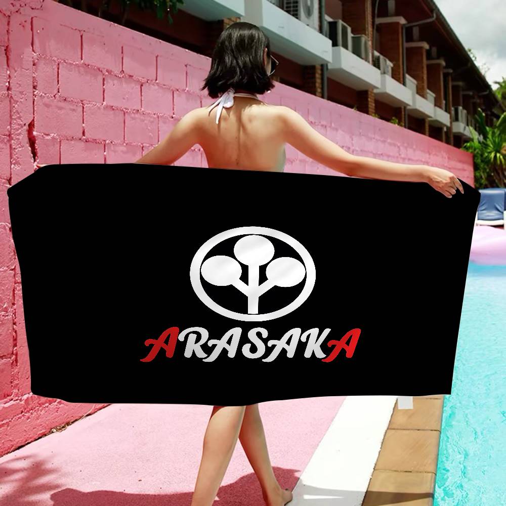 Arasaka Corporation Logo Microfiber Beach Towel Absorbent Quick Dry Soft Yoga Swimming Resort Mountain Climbing Towel