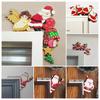 Рождественский декор на дверь Санта-Клауса, дверной уголок, верхняя рамка, вывеска, деревянный праздничный декор для дома на рождественскую вечеринку