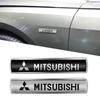 1Pcs Metal Alloy Car Wing Left & Right Side Badge Body Fender Stickers For Mitsubishi Asx Lancer 10 Outlander 3 l200 Xpander