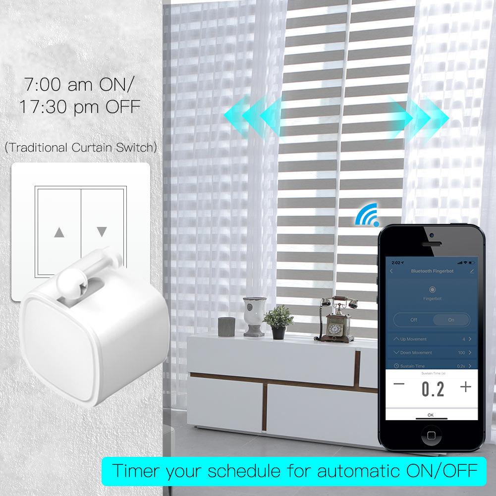 Tuya Bluetooth Робот-палец Переключатель Кнопка Приложение Smart Life Fingerbot Беспроводной Переключатель Бот Толкатель с Опцией Bluetooth Шлюза