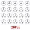 DDJ2   13mm Aluminum Car Key Fob Remote Emblem Badge For Mercedes Benz A C E Class CLA CLS W204 W205 W212 W213 Auto Tuning Accessories