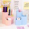 Hexagonal Multi-Grid Storage Box: Creative Eyebrow Pencil, Cosmetic, and Stationery Desktop Holder for Students