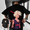 Dragon Ball Летняя мужская футболка Японское аниме Сон Гохан Осень Внутри Мальчик Дети Родитель-ребенок Базовый Тренд Короткий рукав
