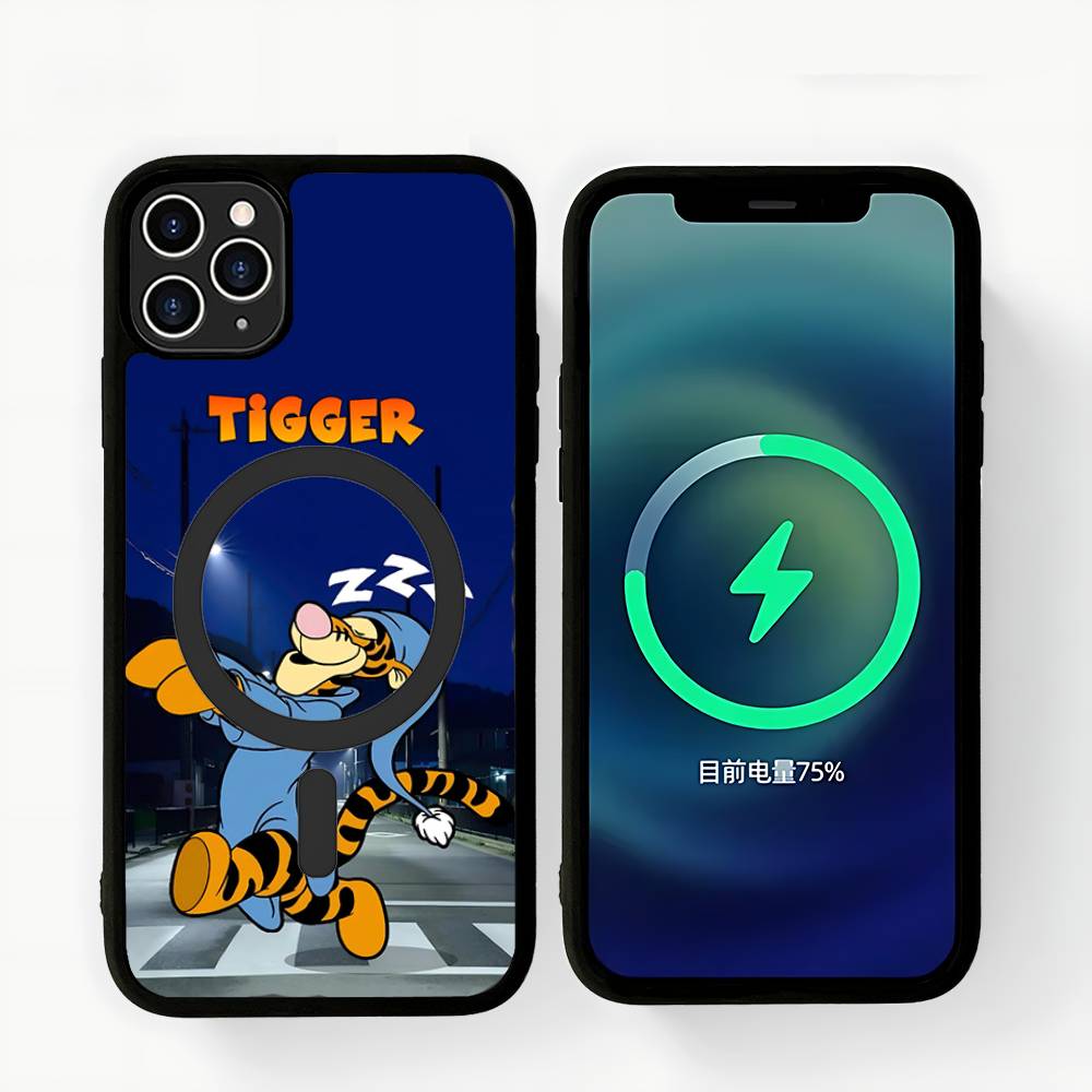 Cute T-Tigger Magsafe Magnetic Wireless For IPhone 16 15 14 13 12 11 17 Pro Max Plus Phone Case