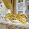 Декор Счастливый Леопард Украшение для Офиса Гостиной ТВ Винного Шкафа Украшение Подарок на Открытие Талисман Леопарда Домашний Декор Фигурка
