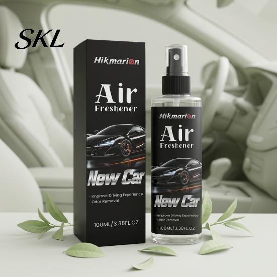Smoke Odor Eliminator Car Air Freshener Spray, New Scent for Road Trip Food Pet, 100ml Fresh Fragrance Vehicle Interior, Portable Deodorizer