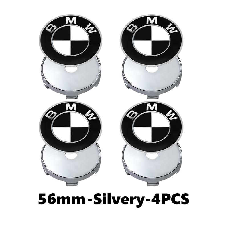 4PCS 56mm Car Badge Wheel Center Cover Stickers Hub Caps Decal For BMW X1 X3 E39 E46 E30 E36 E87 E60 E90 F26 G02 E70 F15 E53 G05