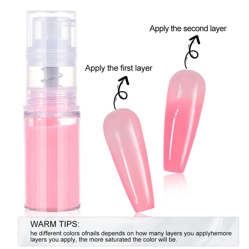 12 цветов Быстрый Омбре Спрей Акриловая Пудра для Ногтей Неоновый Градиент Пастель с Потрясающим Эффектом Профессиональная Пудра для Погружения Ногтей