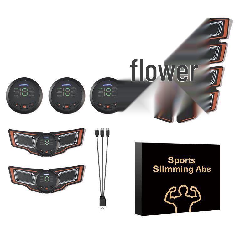 Перезаряжаемый EMS Умный Тренажер для Пресса с Цифровым Дисплеем - Стимулятор Мышц и Массажер Фитнес-Оборудование.