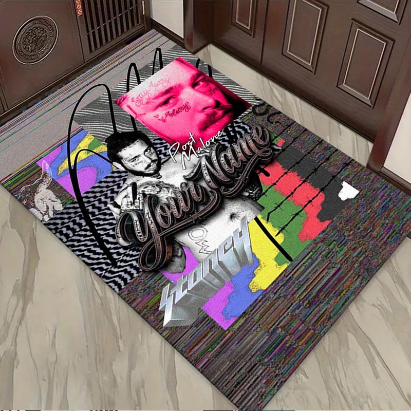 Name Custom Post Malone Carpet Rug for Living Room Bedroom Home Sofa Decoration,Kids play Non-slip Floor Mat