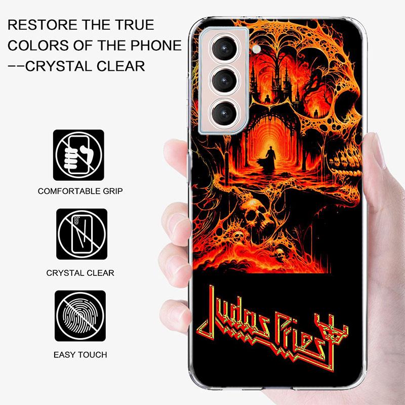 J-Judas P-Priest Band Phone Case For Samsung A16 A26 A36 A56 A17 A15 A25 A35 A55 A14 A24 A34 A54 A04S A05S Galaxy Note 20 10 9 8