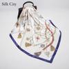 High-quality Luxurious Silk Scarves Headband Scarfs Neck Scarf For Women Chain Silk Scarf Women's Decorative Shawl