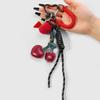 Decoration Bag Pendant Stuffed Car Key Ring Trendy Cute Bow Keychain Women