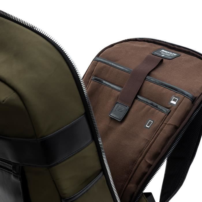 Sac à dos pour ordinateur portable - Non spécifié - 15.6'' - Couleur verte - Mixte - Dos