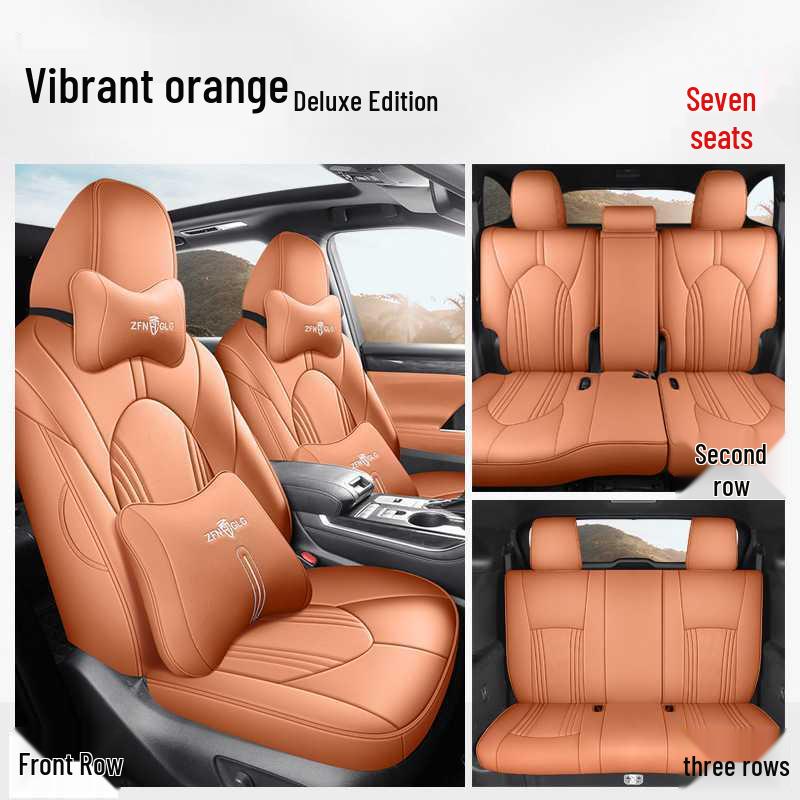 Toyota Highlander Car Seat Cushion Set: 5-Seater and 7-Seater All-Season Full Coverage Interior Accessories