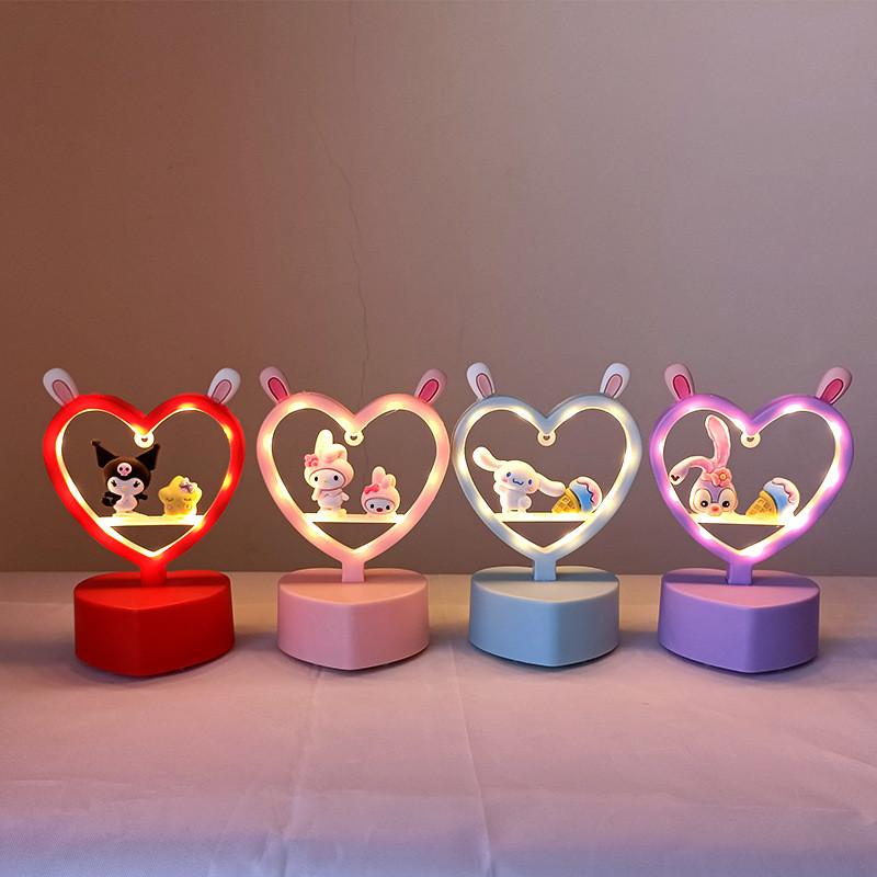 Милый DIY Зайчьи Уши Мультяшный Светодиодный Ночник Игрушка Для Детей Креативный И Романтичный Подарок на День Рождения