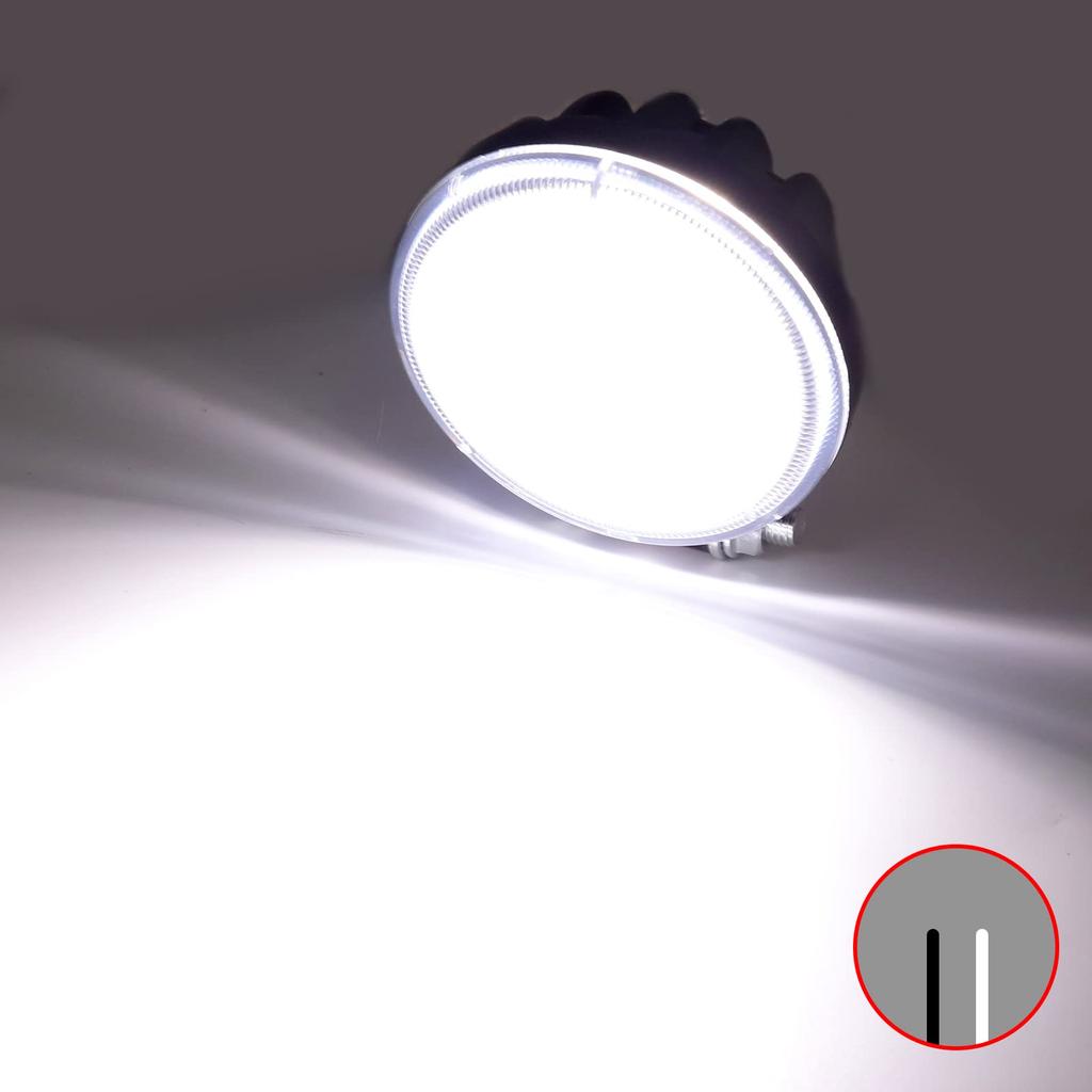 Biqing Мотоциклетная фара-прожектор Cob LED Фара для вождения Супер яркий белый противотуманный свет 18 Вт Внедорожная