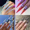 Long Stiletto Nail Tips Acrylic Nails Artificial Half False Flake Nail Tips for Nail Salon-DIY Nail Art Ballerina-Nails