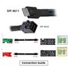 chenyang OCuLink PCIe 4i to Slimline SSD Data Active Cable 50cm for SSD eGPU Cards PCI-Express SFF-8611 SFF-8643