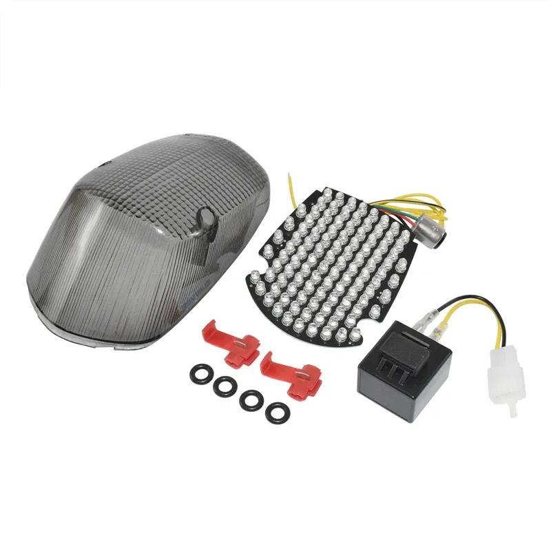 waase For Honda VALKYRIE TOURIER 1500 1800 1997-2005 E-Mark Rear Tail Light Brake Turn Signals Integrated LED Light