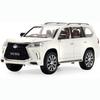 1:32-масштабная модель автомобиля Lexus LX570 для бездорожья из сплава, литая под давлением, металлическая игрушка-автомобиль с откатным механизмом со звуком и светом, 6 открытых дверей для детей, коллекция подарков для взрослых