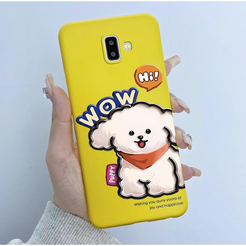 Cute Astronaut Panda Cartoon Case For Samsung Galaxy J6 2018 J6 Plus J600F/DS J610F/DS J600FN J610FN Silicone Bumper Soft Cover
